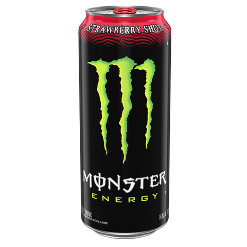 monster energy strawberry shot 473ml blik energiedrank