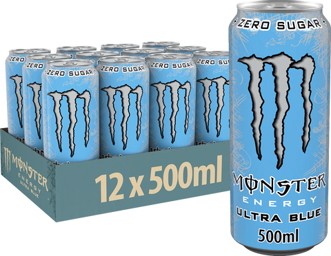 Monster Energy Ultra Blue 12 x 500ml tray energiedrank