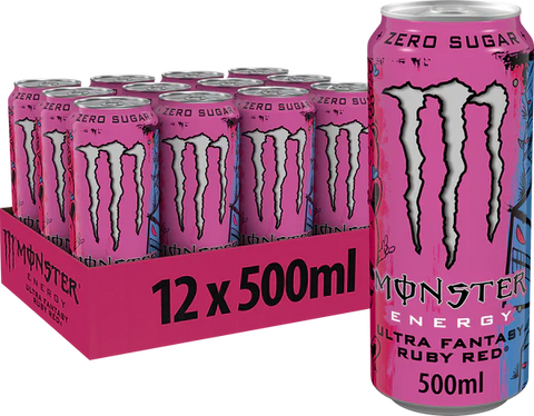 Monster Energy Ultra Fantasy Ruby Red (12 x 500ml)